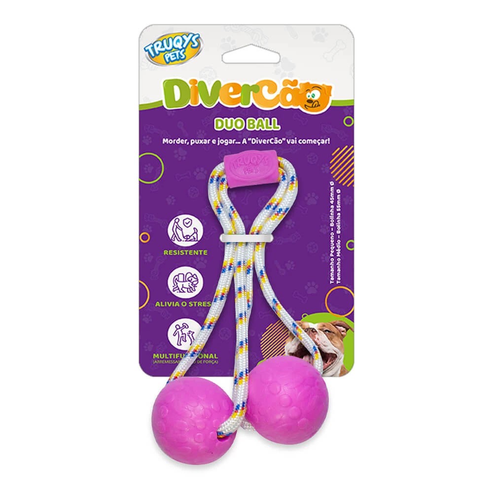 Brinquedo Duo Ball Divercão Médio